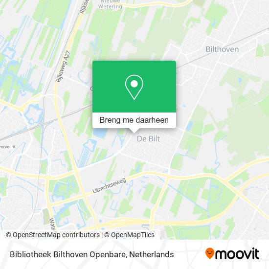 Bibliotheek Bilthoven Openbare kaart