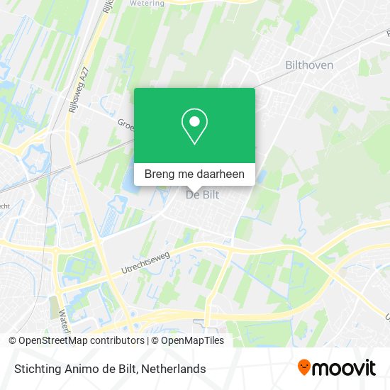 Stichting Animo de Bilt kaart