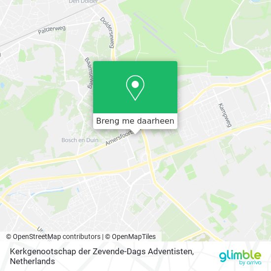 Kerkgenootschap der Zevende-Dags Adventisten kaart