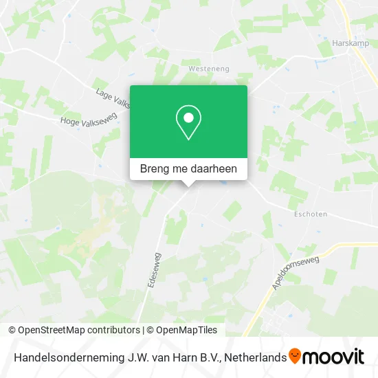 Handelsonderneming J.W. van Harn B.V. kaart