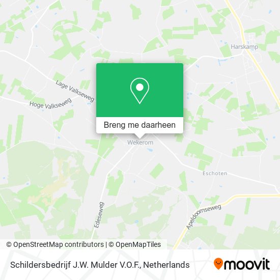 Schildersbedrijf J.W. Mulder V.O.F. kaart