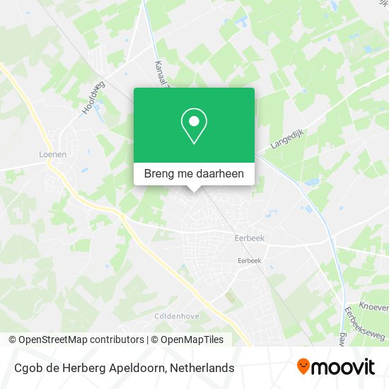 Cgob de Herberg Apeldoorn kaart