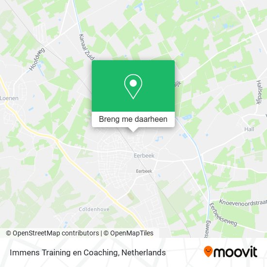 Immens Training en Coaching kaart