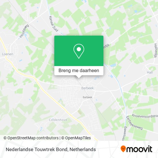 Nederlandse Touwtrek Bond kaart