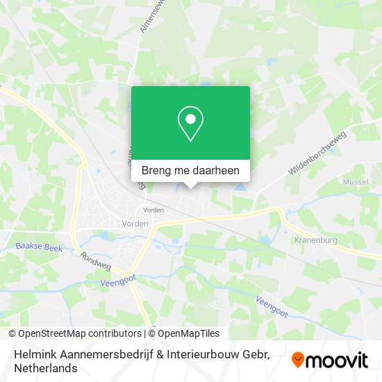 Helmink Aannemersbedrijf & Interieurbouw Gebr kaart