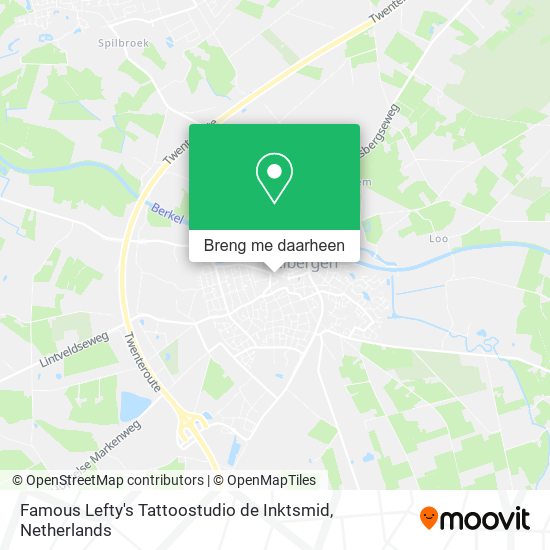 Famous Lefty's Tattoostudio de Inktsmid kaart