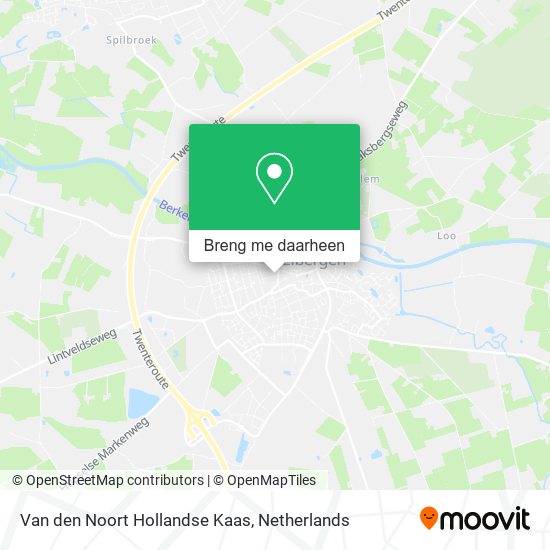 Van den Noort Hollandse Kaas kaart