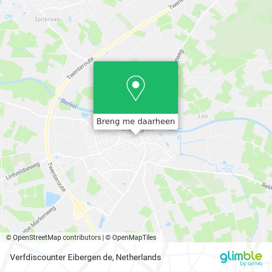 Verfdiscounter Eibergen de kaart