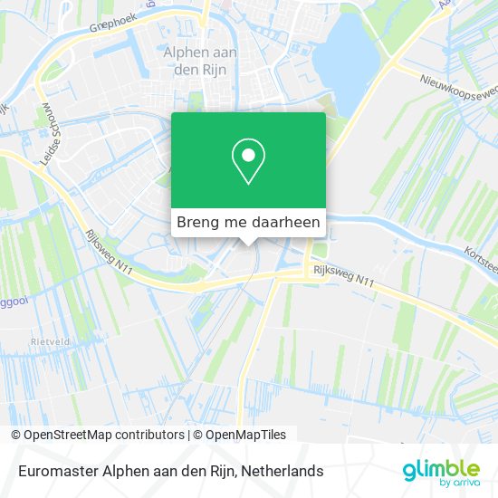 Euromaster Alphen aan den Rijn kaart