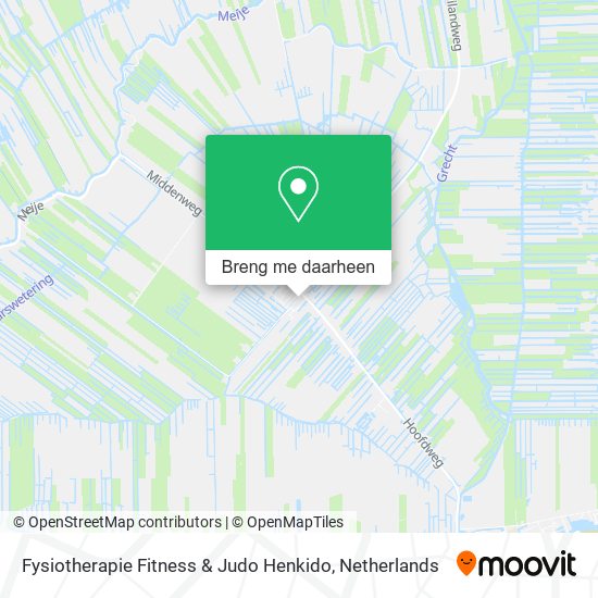 Fysiotherapie Fitness & Judo Henkido kaart