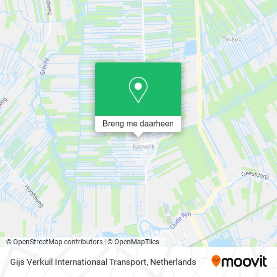 Gijs Verkuil Internationaal Transport kaart