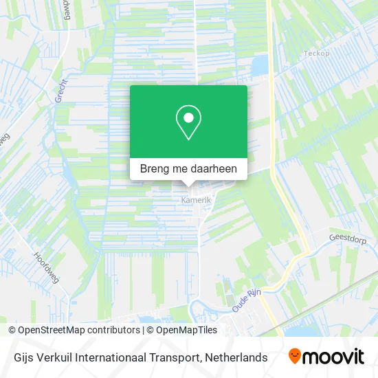 Gijs Verkuil Internationaal Transport kaart