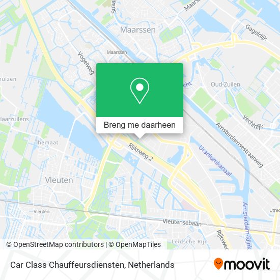 Car Class Chauffeursdiensten kaart