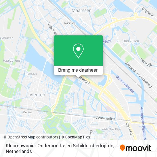 Kleurenwaaier Onderhouds- en Schildersbedrijf de kaart