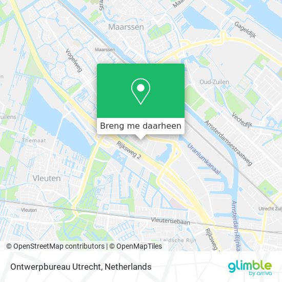 Ontwerpbureau Utrecht kaart