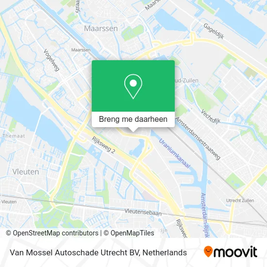 Van Mossel Autoschade Utrecht BV kaart