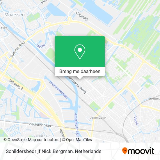 Schildersbedrijf Nick Bergman kaart