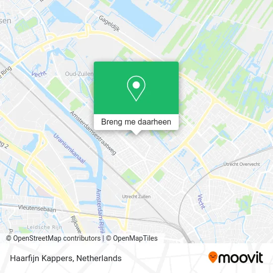 Haarfijn Kappers kaart