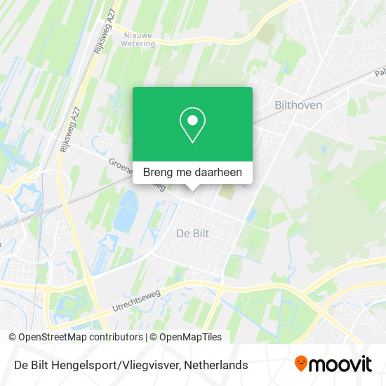 De Bilt Hengelsport / Vliegvisver kaart