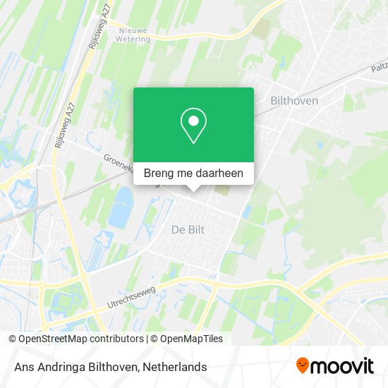 Ans Andringa Bilthoven kaart