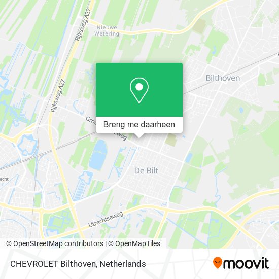 CHEVROLET Bilthoven kaart