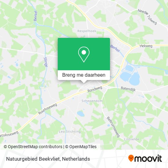 Natuurgebied Beekvliet kaart