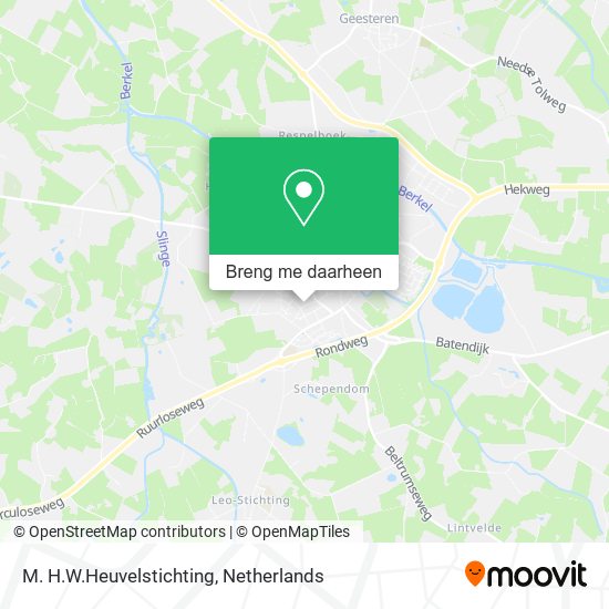 M. H.W.Heuvelstichting kaart