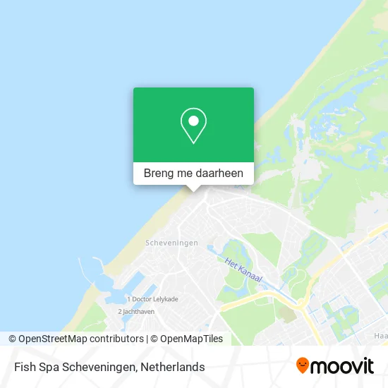 Fish Spa Scheveningen kaart