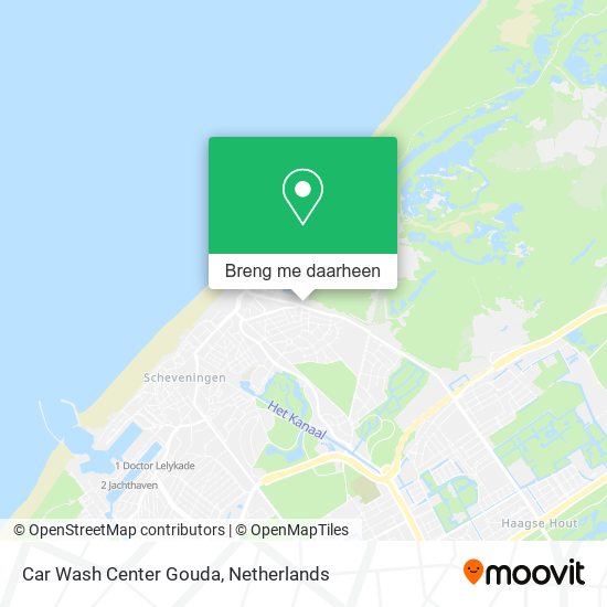 Car Wash Center Gouda kaart
