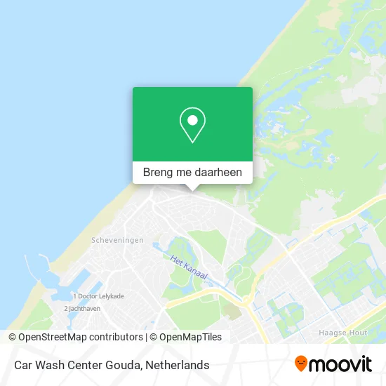 Car Wash Center Gouda kaart