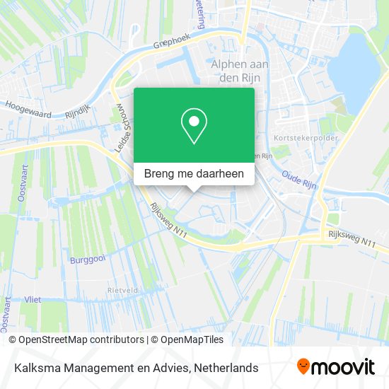 Kalksma Management en Advies kaart