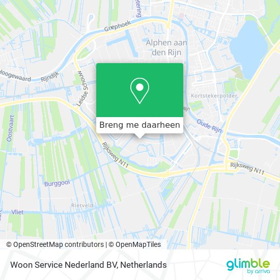 Woon Service Nederland BV kaart