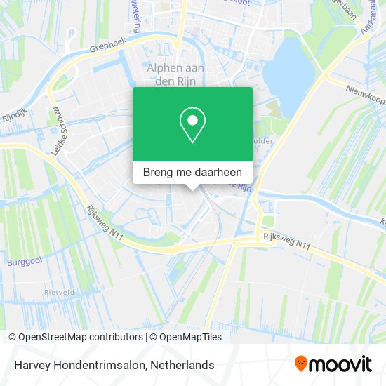 Harvey Hondentrimsalon kaart