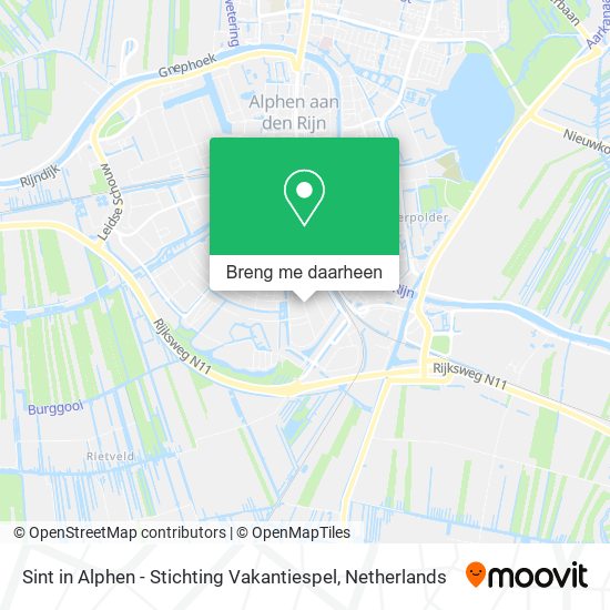 Sint in Alphen - Stichting Vakantiespel kaart