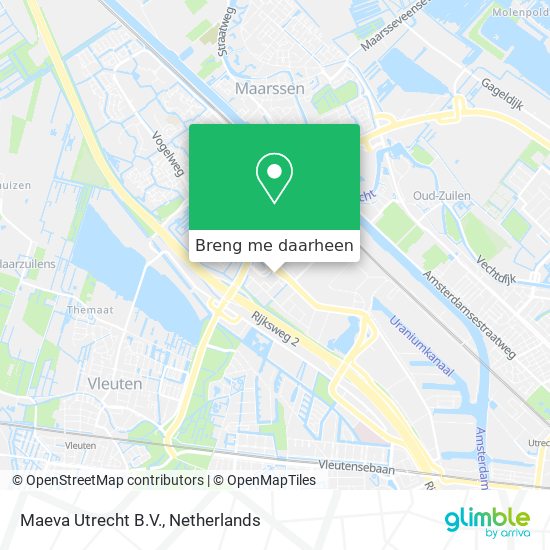 Maeva Utrecht B.V. kaart