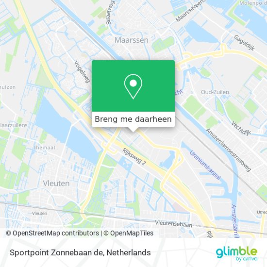 Sportpoint Zonnebaan de kaart