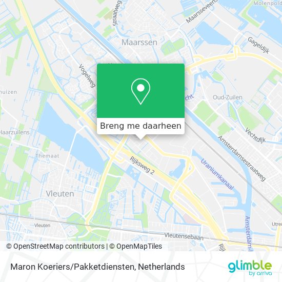 Maron Koeriers/Pakketdiensten kaart