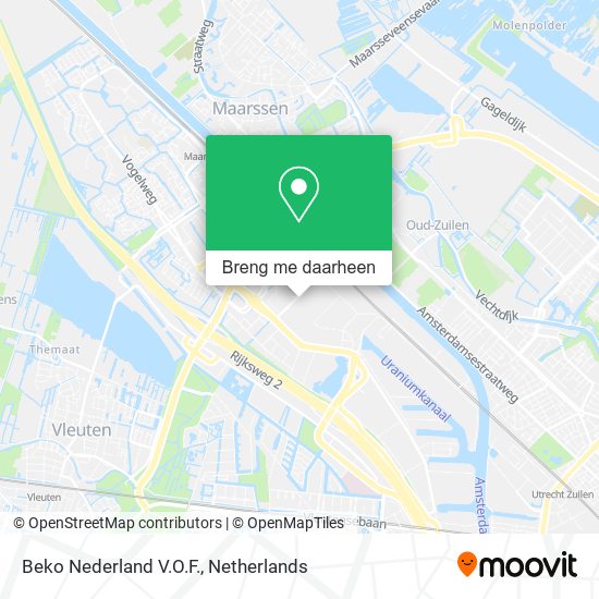 Beko Nederland V.O.F. kaart