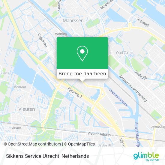Sikkens Service Utrecht kaart