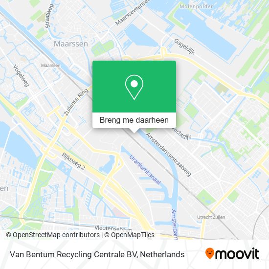 Van Bentum Recycling Centrale BV kaart