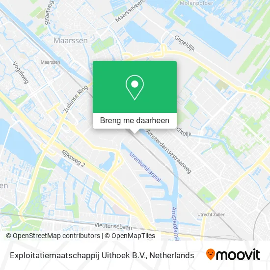 Exploitatiemaatschappij Uithoek B.V. kaart