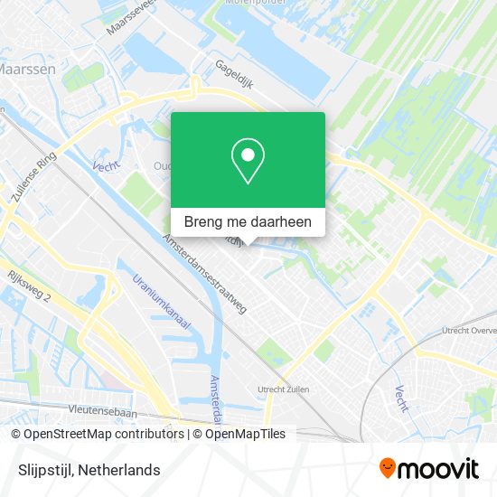 Slijpstijl kaart