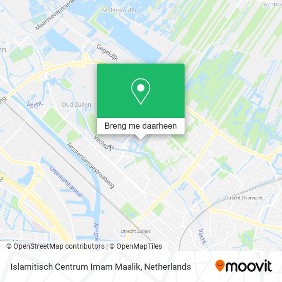 Islamitisch Centrum Imam Maalik kaart