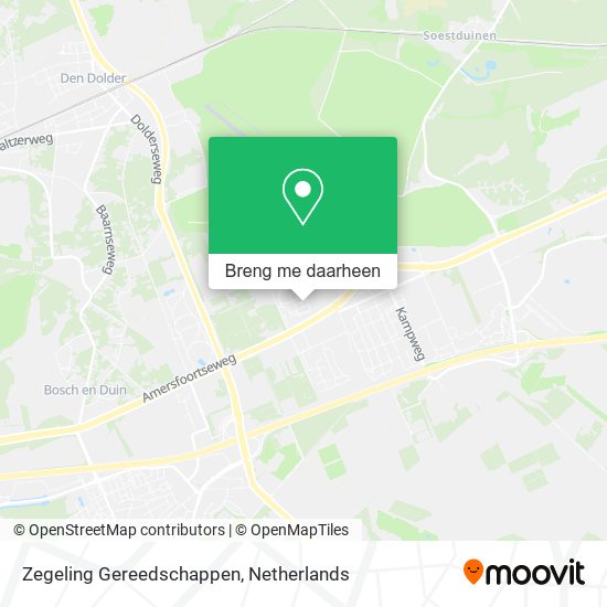 Zegeling Gereedschappen kaart
