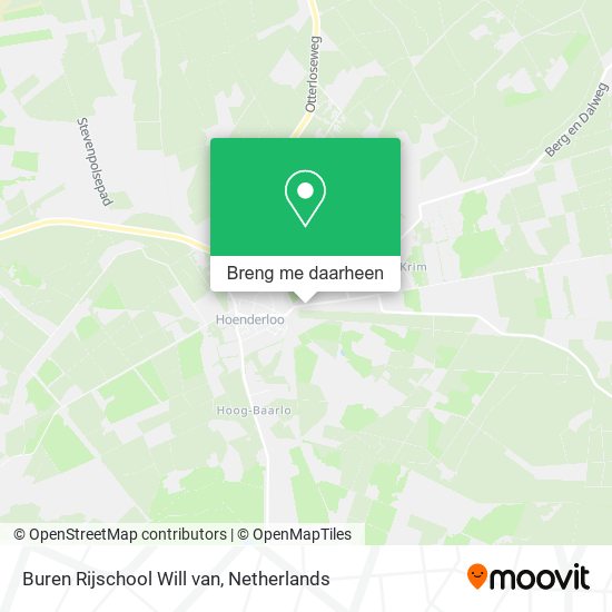 Buren Rijschool Will van kaart