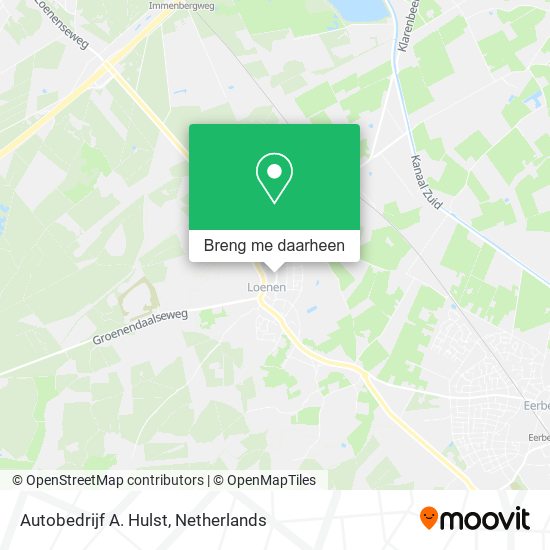 Autobedrijf A. Hulst kaart