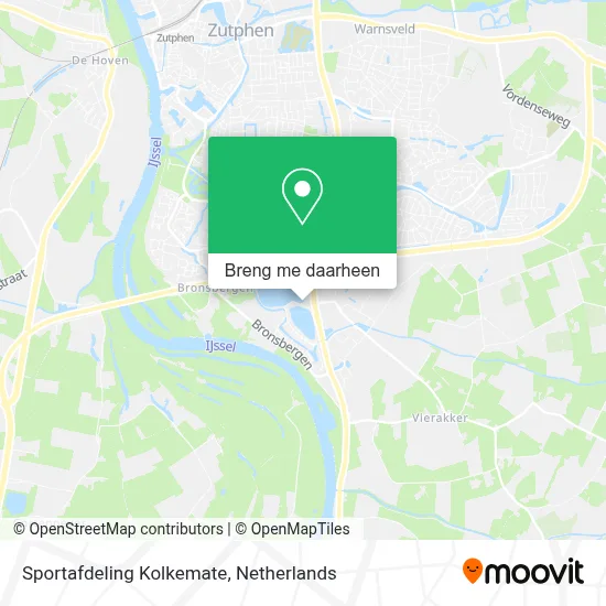 Sportafdeling Kolkemate kaart