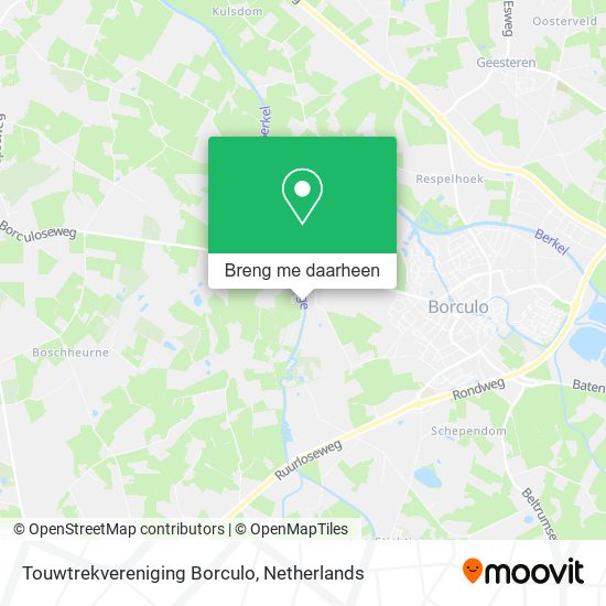 Touwtrekvereniging Borculo kaart