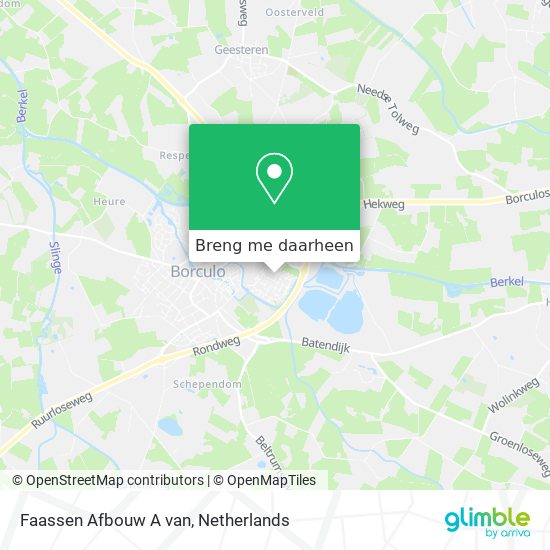 Faassen Afbouw A van kaart