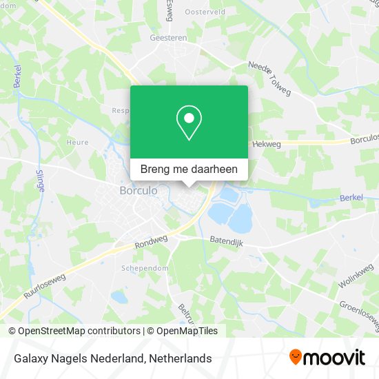 Galaxy Nagels Nederland kaart